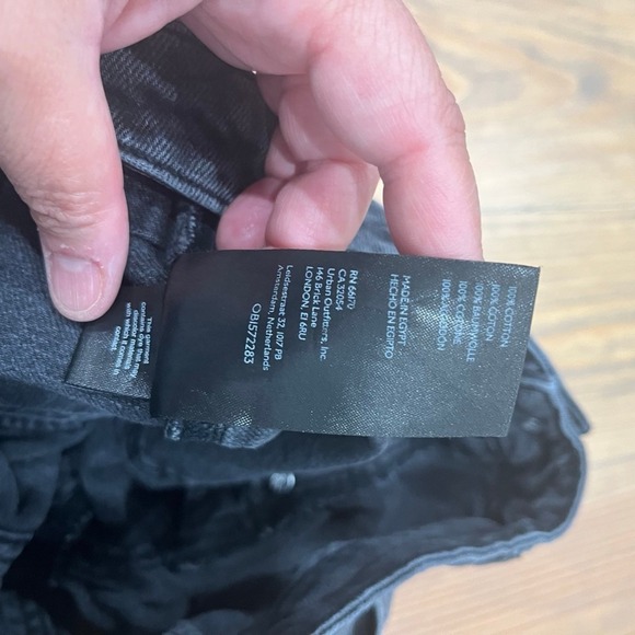 Women's We The Free Denim‎ Shorts Black Size 27 pre-loved, 0002 B1 - Picture 8 of 8